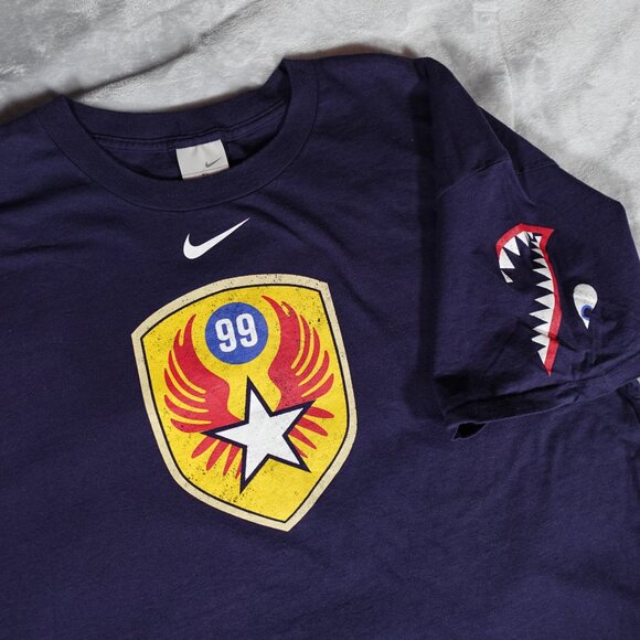 Vintage Nike Warhawk Military Style T Shirt Mens XL Oversized Center Swoosh Y2K - Picture 1 of 7